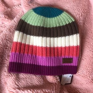 Coach Wool Toque Hat NWT Rainbow Stripes Vintage